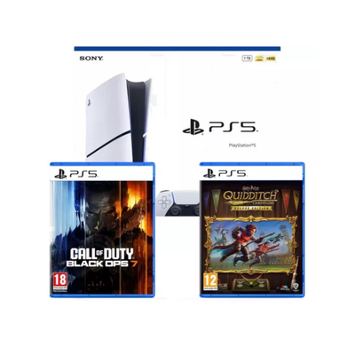 PlayStation 5 Disc Console - Harry Potter: Quidditch Champions Deluxe Edition & Call of Duty: Black Ops 7 Bundle - 1TB (New) Sony