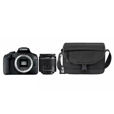 Canon EOS 2000D DSLR Lens Starter Kit (New) Canon