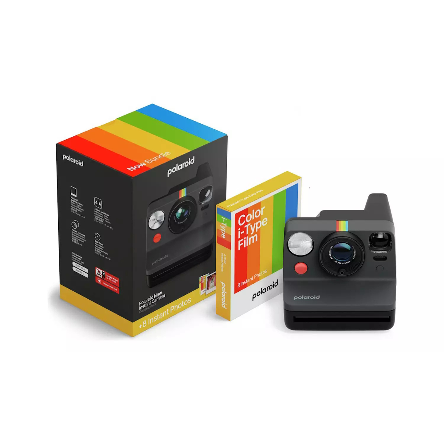 Polaroid Now Gen 3 Instant Camera Bundle – Black (New) Polaroid