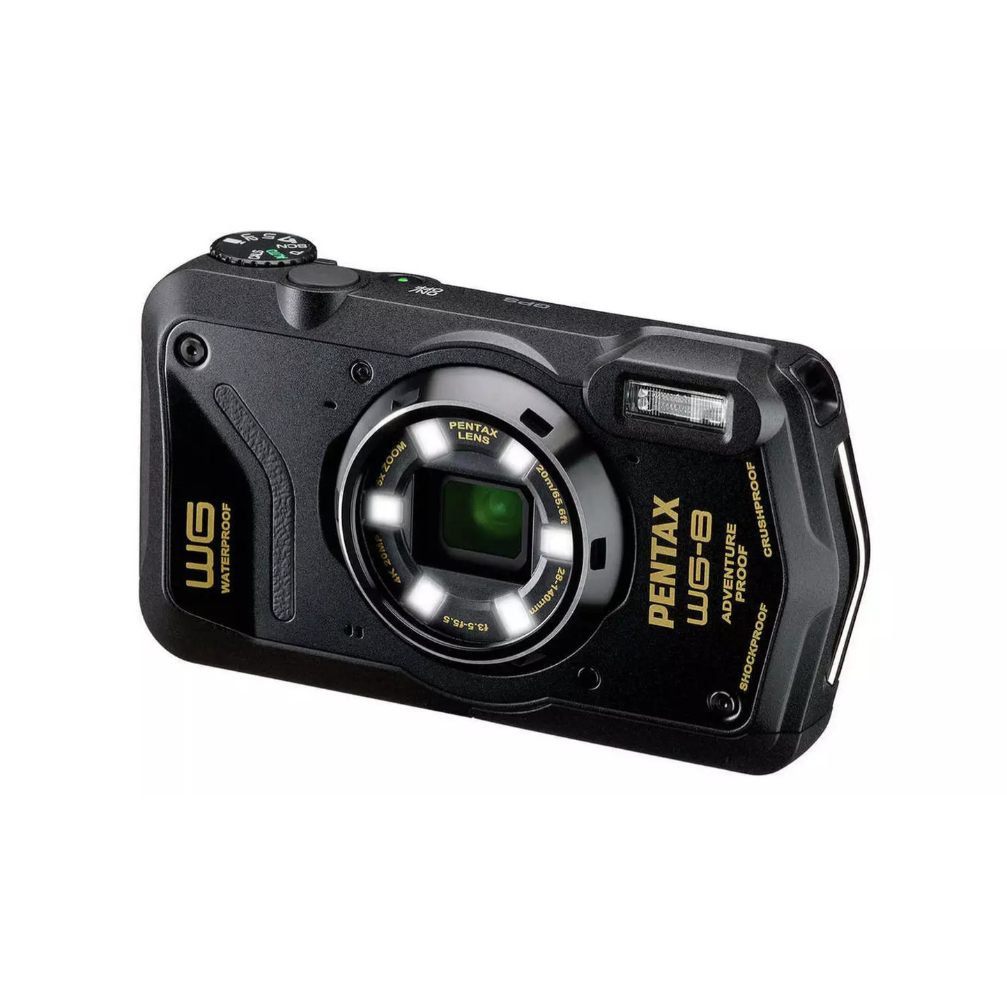 Pentax WG-8 20MP Tough Compact Camera Black (New) Pentax