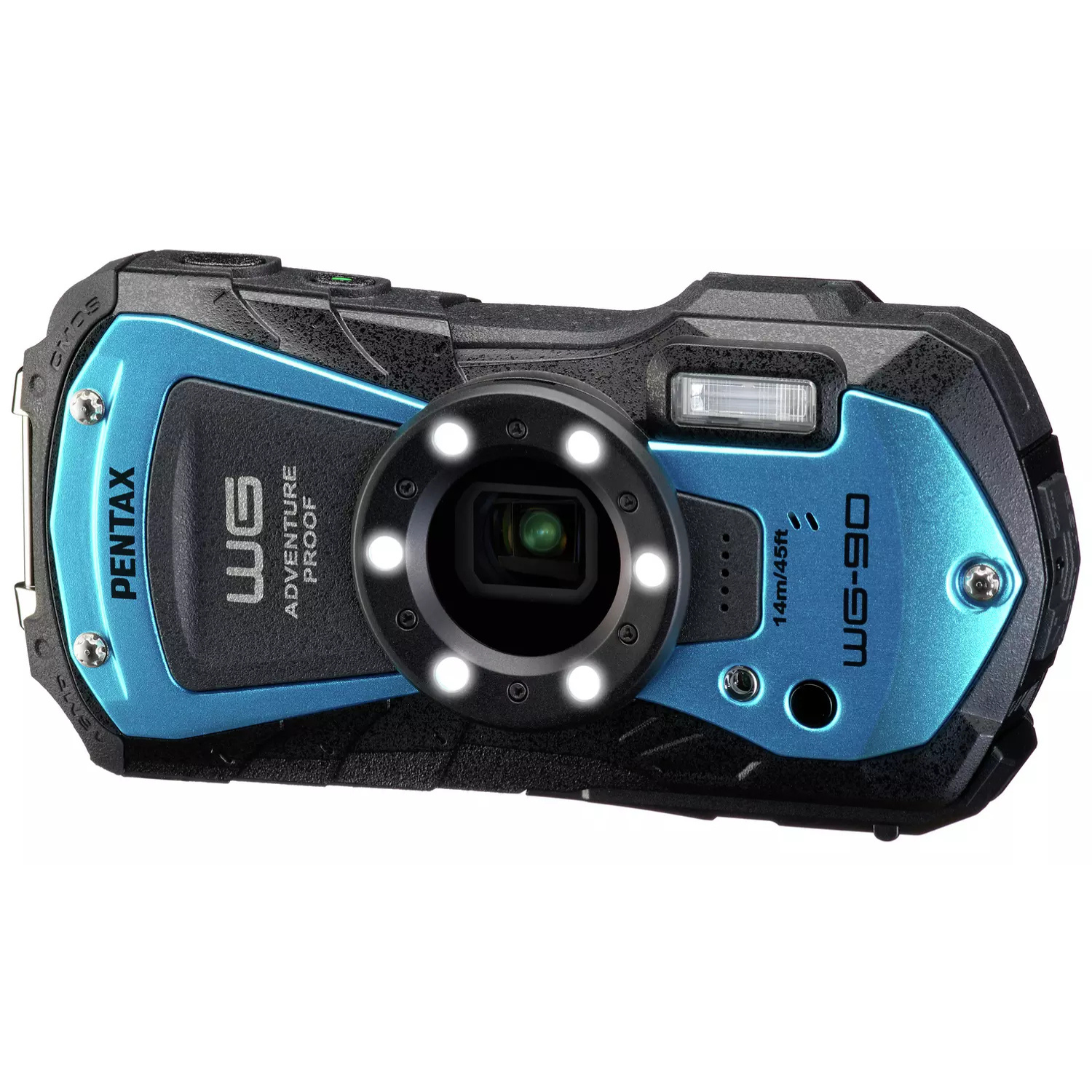 Pentax WG-90 16MP Tough Compact Camera Blue (New) Pentax