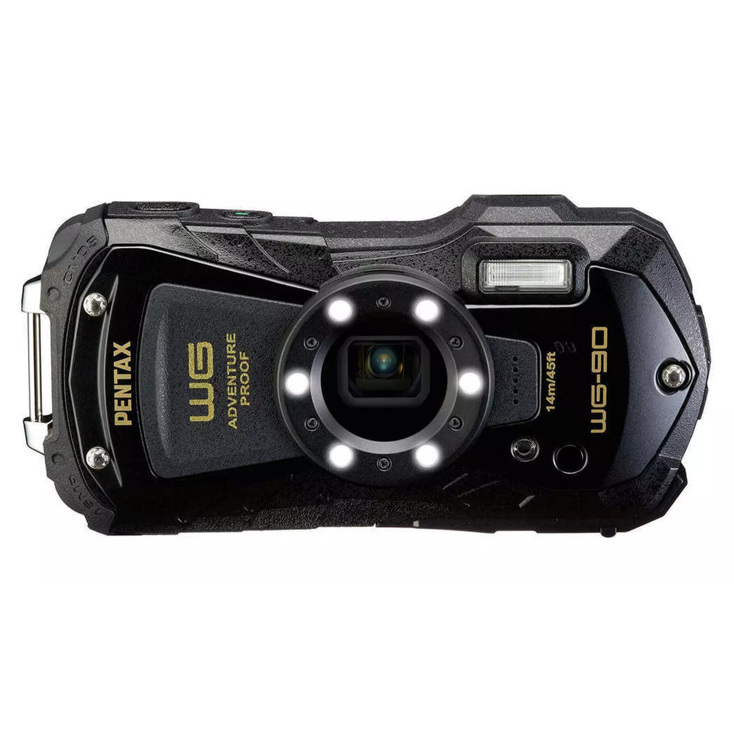 Pentax WG-90 16MP Tough Compact Camera Black (New) Pentax