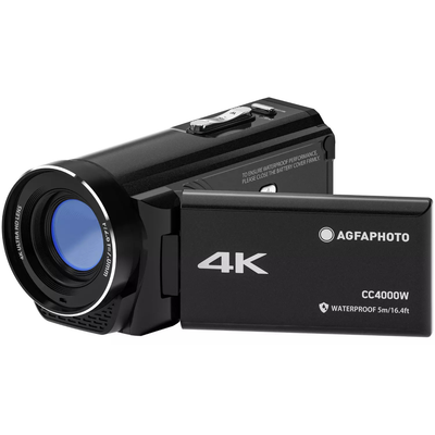 AgfaPhoto Realimove CC4000W 4K Waterproof Camcorder – Black (New) AGFA