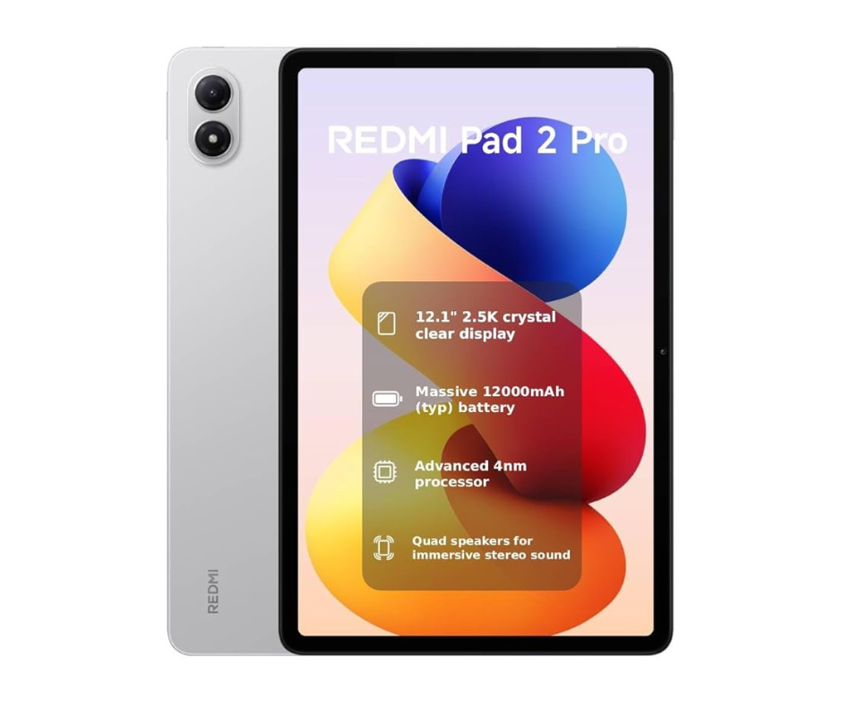 REDMI Pad 2 Pro – 12.1-Inch Wifi Tablet 128GB (New) Silver Xiaomi