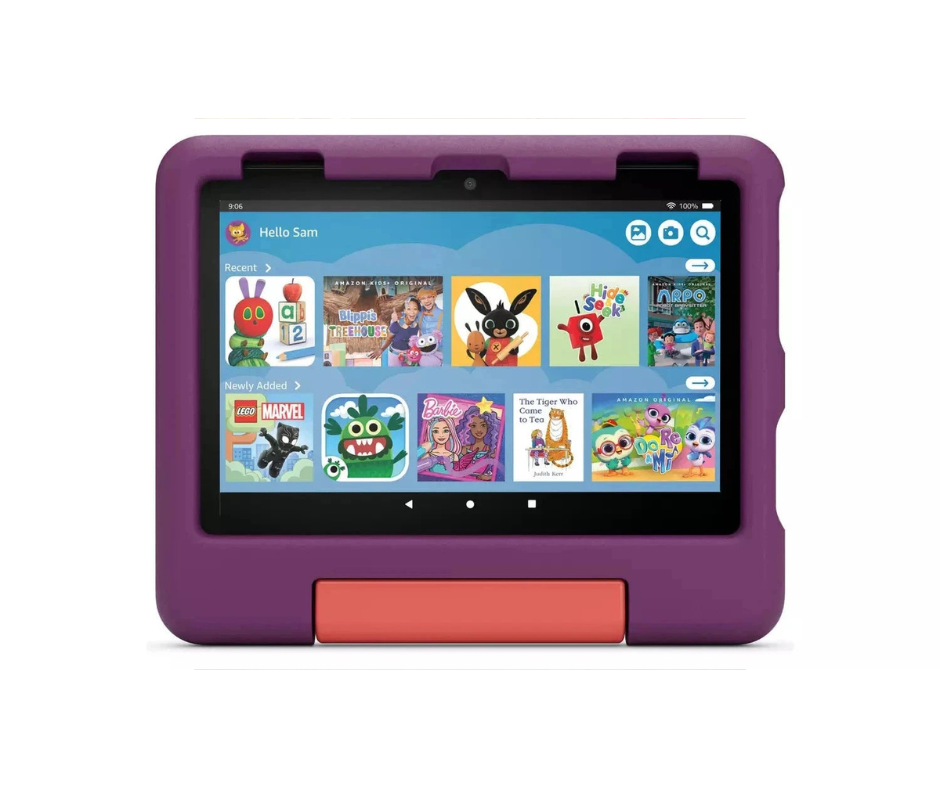 Amazon Fire HD 8 Kids – 8" Tablet, 32GB, Purple – Designed for Ages 3–7, (New) Purple Amazon