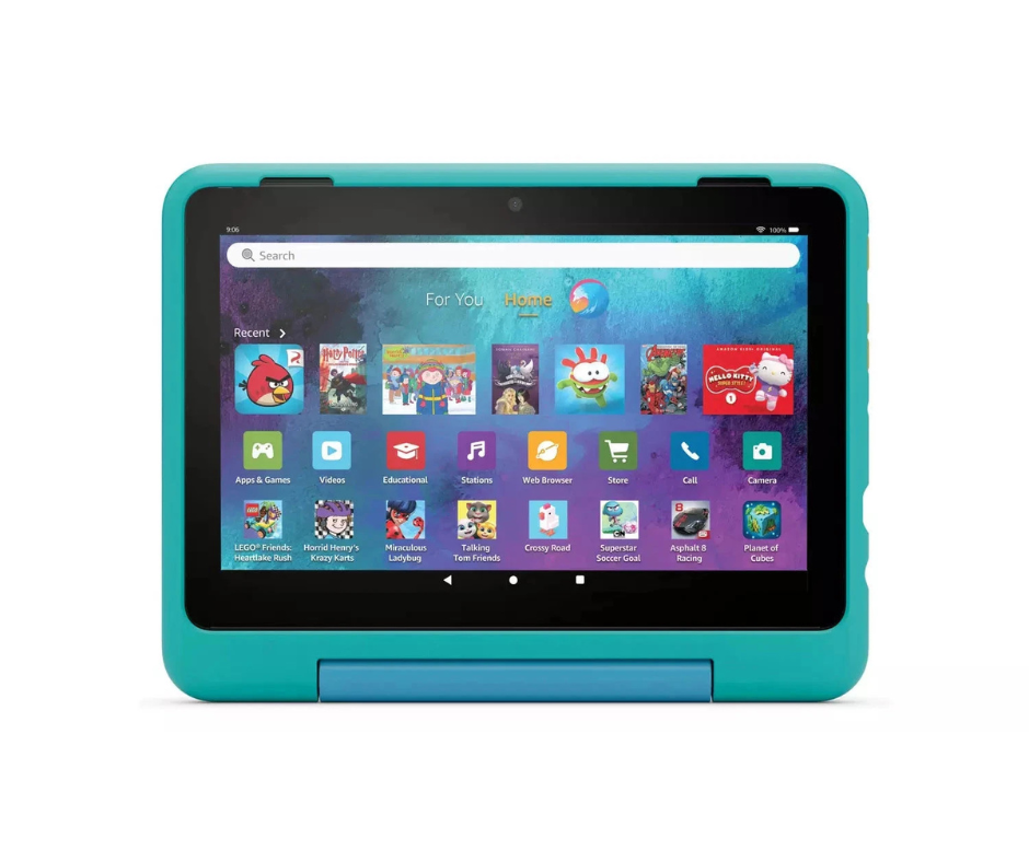 Amazon Fire HD 8 Kids Pro – 8" Tablet, 32GB, Teal – Designed for Ages 6–12, (New) Teal Amazon