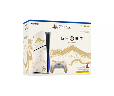Sony PlayStation 5 Console – Ghost of Yotei Gold Limited Edition Bundle (New) Sony