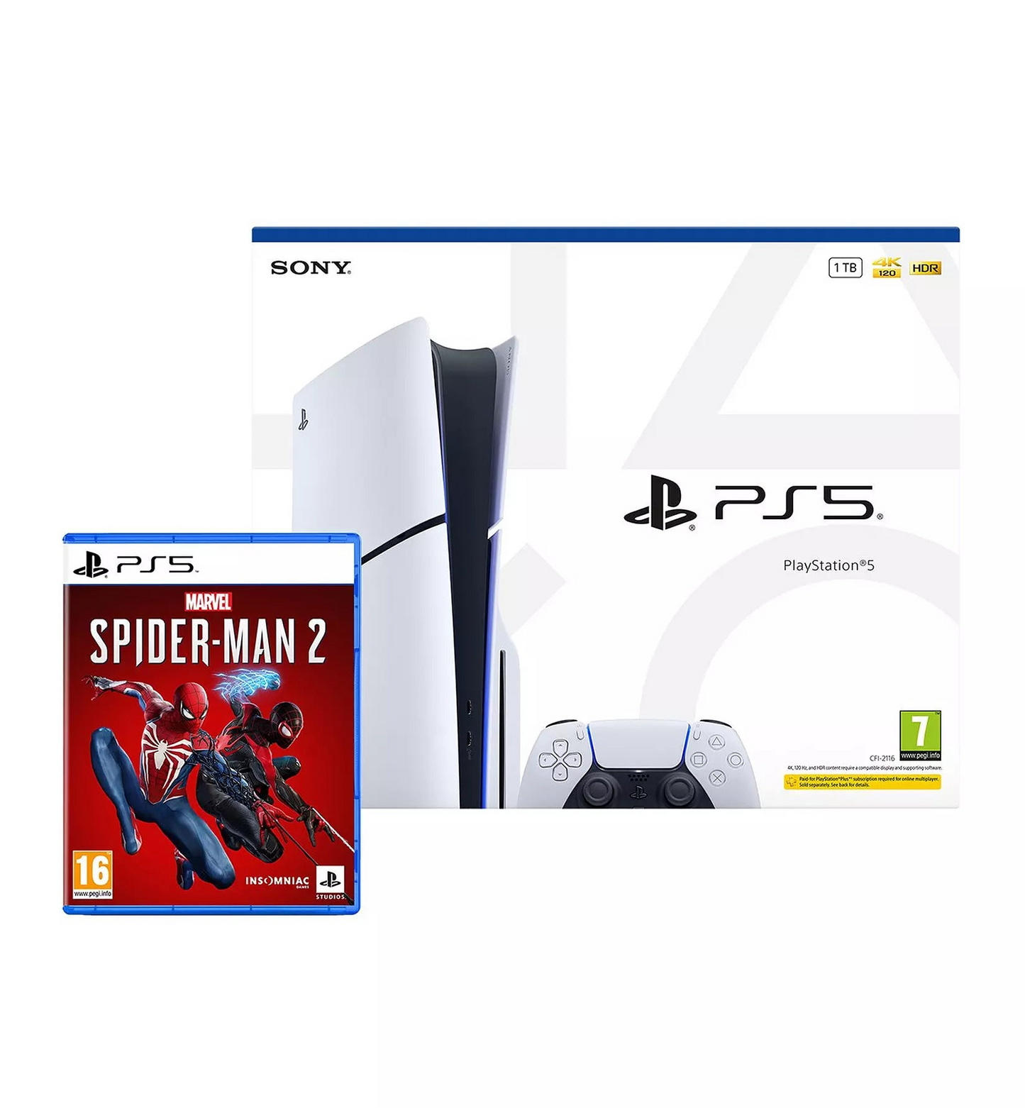 PlayStation 5 Disc Console - Marvel's Spider-Man 2 Bundle - 1TB (New) Sony