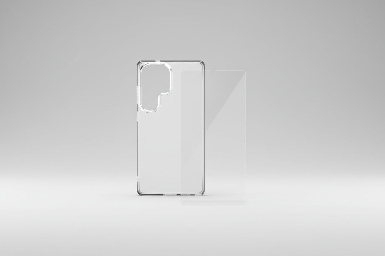 Funki Bundle Clear Case + Tempered Glass for Galaxy S25 Ultra Funki Fone