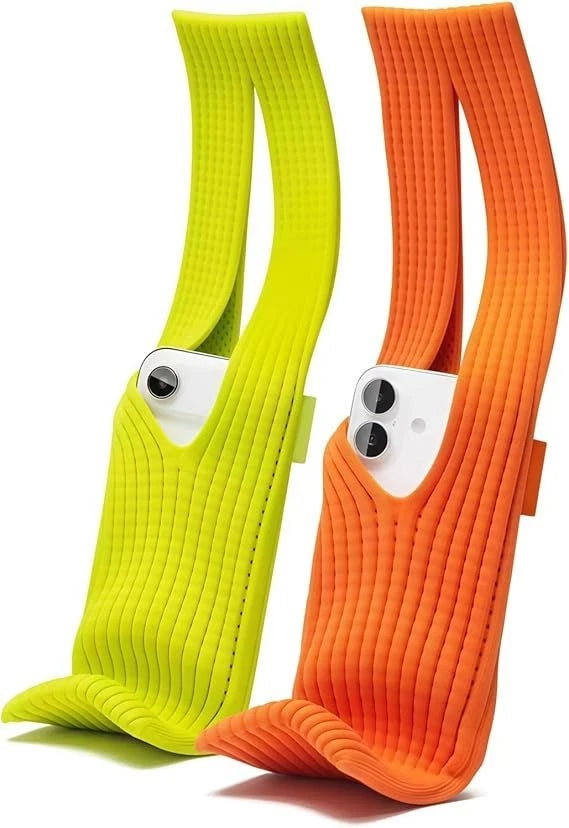 Phone Pocket Crossbody Lanyard Orange - Adjustable Universal Strap 80cm Lightweight (New) Funki Fone