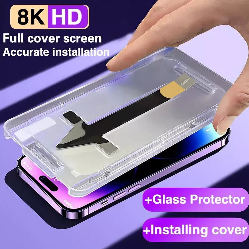 Magic Glass Box Screen Protector For All iPhones - One-Click Installation
