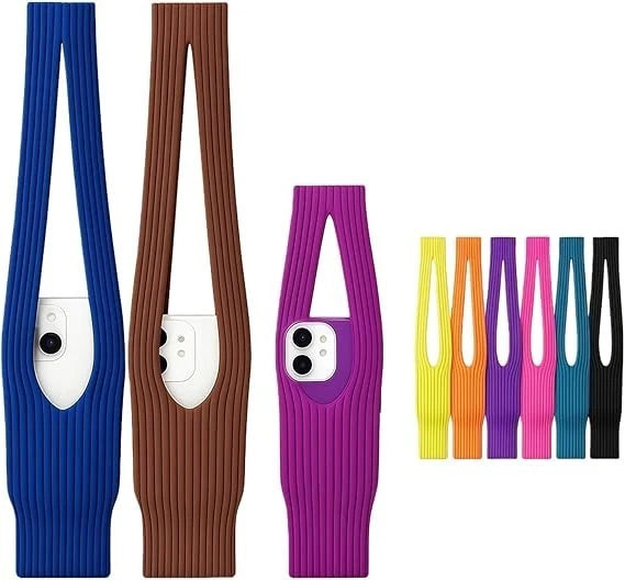 Phone Pocket Crossbody Lanyard Orange - Adjustable Universal Strap 80cm Lightweight (New) Funki Fone