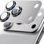iPhone 17 Pro Max and 17 Pro Full Cover Metal Camera Lens Protector Tempered Glass (Silver) Silver Funki Fone