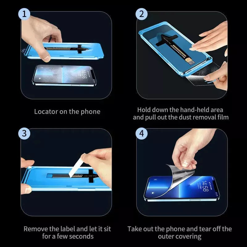 Magic Glass Box Screen Protector For All iPhones - One-Click Installation