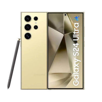 Samsung Galaxy S24 Ultra 5G Titanium Yellow AI Mobile 512GB - (Pristine Condition) Samsung